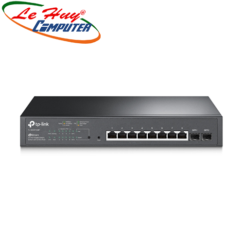 Thiết bị chuyển mạch Switch TP-Link TL-SG2210MP 8-Port PoE+ và 2-Port Gigabit SFP