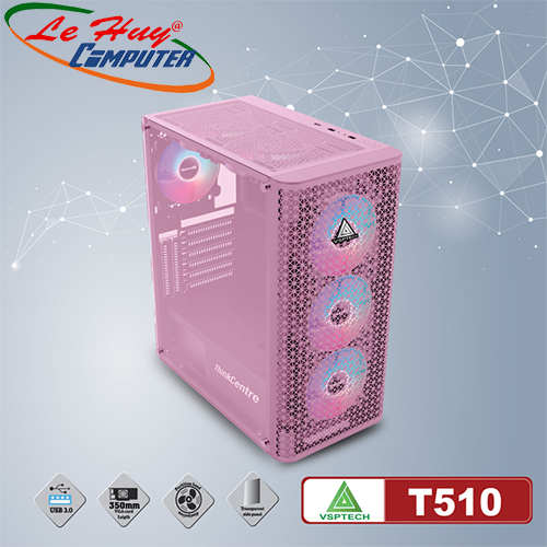 Vỏ máy tính VSP Gaming T510 Pink