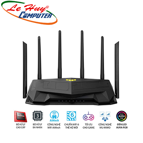Thiết bị mạng - Router Wifi ASUS TUF-AX5400 Chuẩn AX5400 Wifi 6 Hai Băng Tần