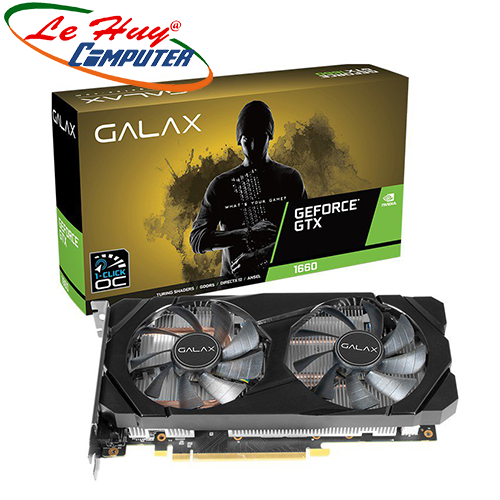 Card Màn Hình - VGA GALAX GeForce GTX 1660 6GB GDDR5 (1 Click OC) 2 Fan