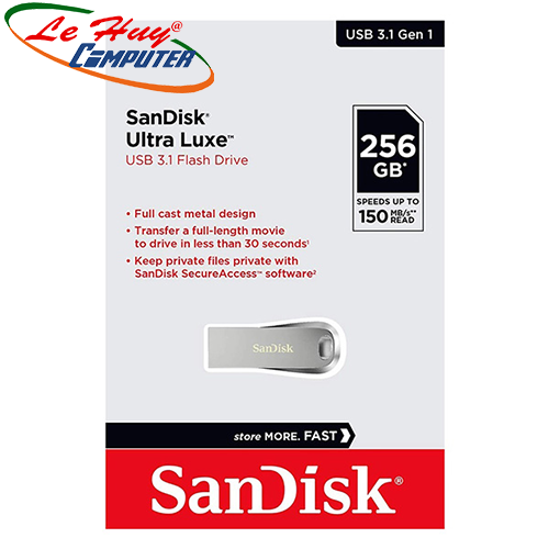 USB Sandisk Ultra Luxe CZ74 256GB 150MB/s SDCZ74-256G-G46