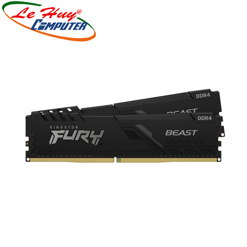 Ram Máy Tính Kingston Fury Beast Black 16GB (2x8GB) 2666MHz DDR4 (KF426C16BBK2/16)