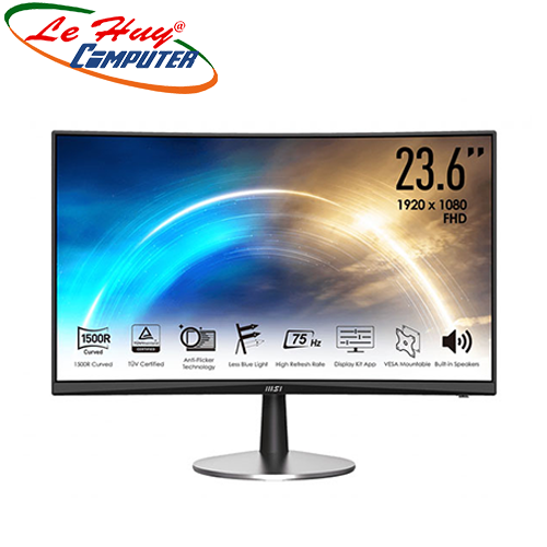 Màn hình LCD Cong MSI PRO MP242C 23.6inch FHD 75Hz VA Loa