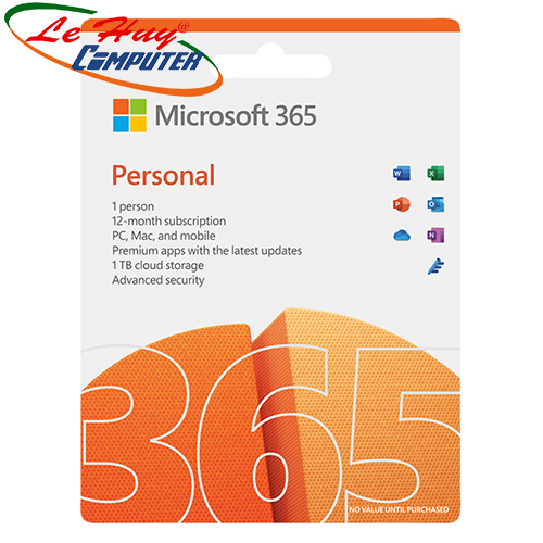 Phần mềm Microsoft 365 Personal English APAC EM Subscr 1YR Medialess P8 (QQ2-01398)