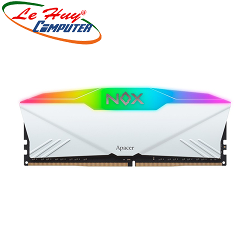 Ram Máy Tính Apacer NOX RGB White 16GB (16GBx1) DDR4 3200Mhz AH4U16G32C28YNWAA-1