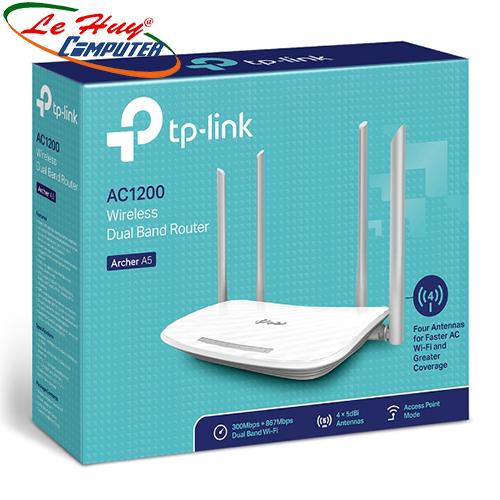 Thiết bị mạng - Router Wifi TP-Link Archer A5 chuẩn AC1200 2 băng tần