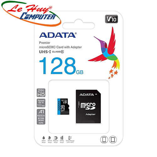 Thẻ nhớ Micro SD 128GB Adata Class 10 AUSDX128GUICL10A1-RA1