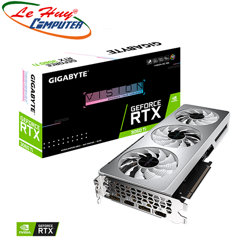 Card Màn Hình - VGA GIGABYTE GeForce RTX 3060 Ti VISION OC 8G (GV-N306TVISION OC-8GD)