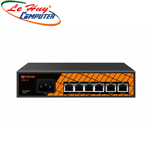 Thiết bị chuyển mạch Switch PoE MIXIE PC402 4 cổng 10/100Mbps + 2 cổng uplink 10/100Mbps