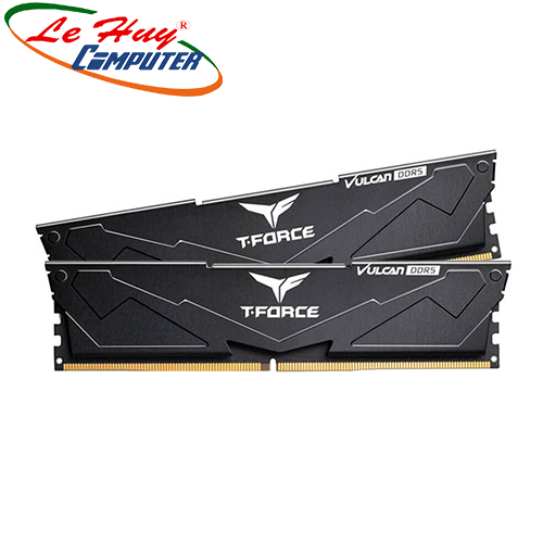 Ram máy tính TEAM T-Force Vulcan Black 32GB (2x16GB) DDR5 5200Mhz (FLBD532G5200HC40CDC01)