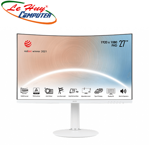 Màn hình LCD Cong MSI MD271CPW 27Inch FullHD 75Hz 4ms Loa Type-C