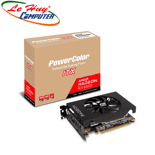 Card Màn Hình - VGA PowerColor Radeon RX 6400 ITX 4GB GDDR6