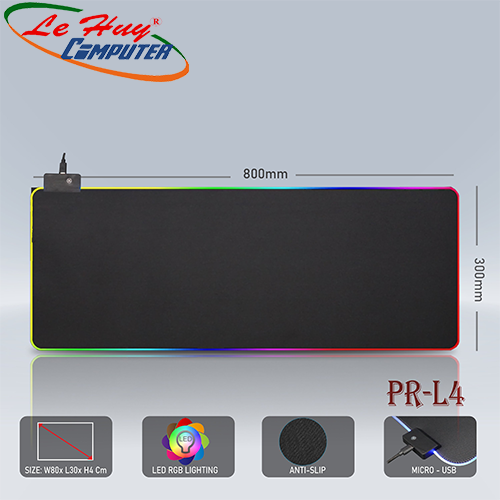 Bàn di chuột VSP PR-L4 Led RGB (300x800x4mm)