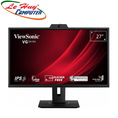 Màn hình máy tính Viewsonic VG2740V 27inch FullHD 60Hz 5ms IPS tích hợp Webcam và Mic