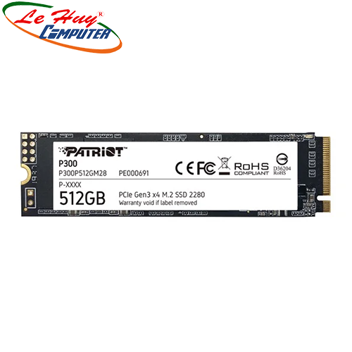 Ổ cứng SSD PATRIOT P300 512GB M.2 2280 NVMe Gen 3x4 P300P512GM28