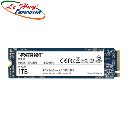 Ổ cứng SSD PATRIOT P300 1TB M.2 2280 NVMe Gen 3x4