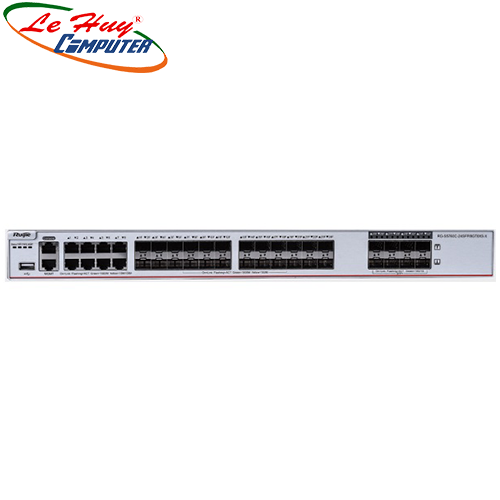 Thiết bị chuyển mạch Switch RUIJIE RG-S5760C-24SFP/8GT8XS-X 24-Port Gigabit SFP + 8-Port 10/100/1000BASE-T + 8-Port 1G/10G SFP+