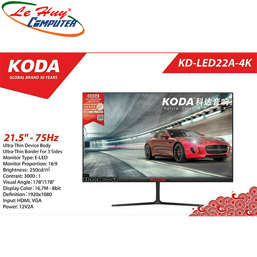 Màn hình LCD KODA KD-LED22A-4K 21.5inch FullHD 75Hz