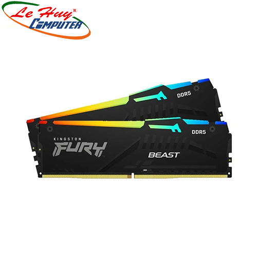 Ram Máy Tính Kingston Fury Beast RGB 32GB (2x16GB) DDR5 5200MHz KF552C40BBAK2-32