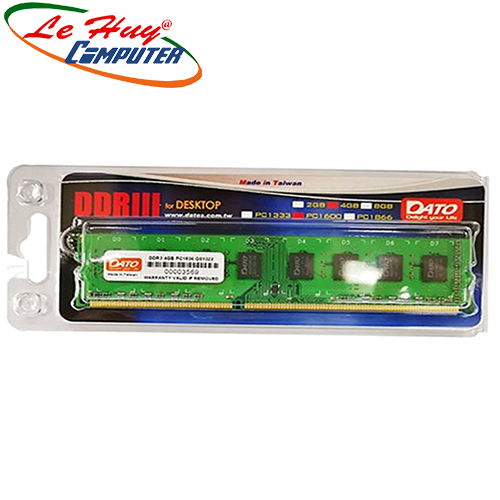 Ram Máy Tính DATO DDR3 8GB bus 1600MHz