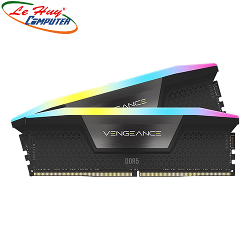 Ram Máy Tính Corsair VENGEANCE RGB 32GB (2x16GB) DDR5 5600MHz Black (CMH32GX5M2B5600C36K)