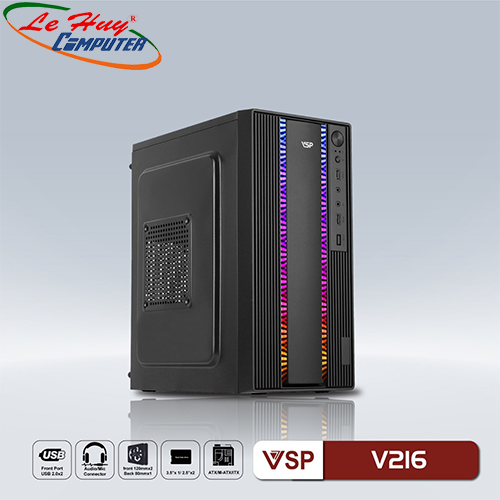 Vỏ máy tính VSP V216 Led RGB (No Fan)