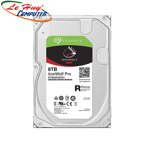 Ổ cứng HDD Seagate IronWolf Pro 8TB 3.5inch 7200RPM SATA 256MB Cache (ST8000NE001)