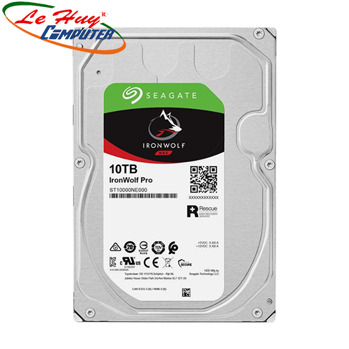 Ổ cứng HDD Seagate IronWolf Pro 10TB 3.5 inch 7200RPM SATA3 256MB Cache (ST10000NE000)