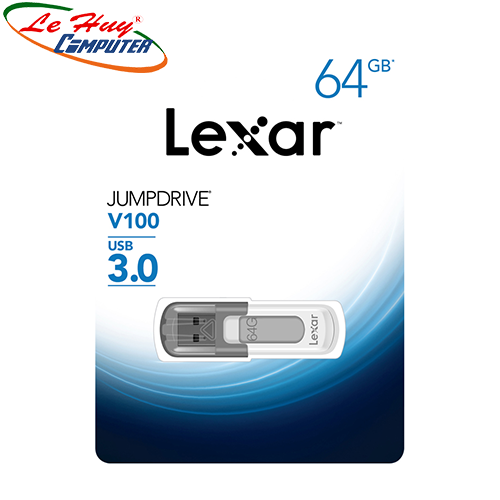 USB Lexar V100 JumpDrive 64GB USB 3.0 Gray