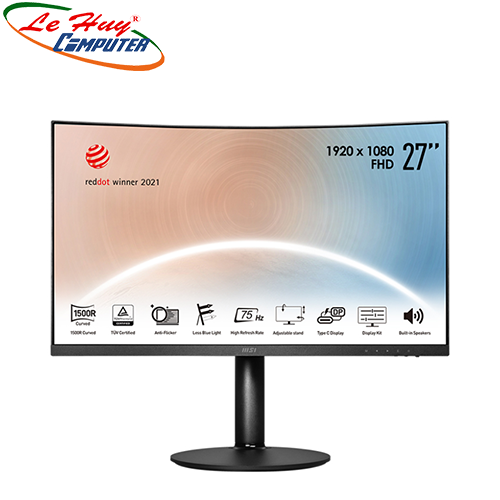 Màn hình LCD Cong MSI MD271CP 27Inch FullHD 75Hz 4ms Loa Type-C
