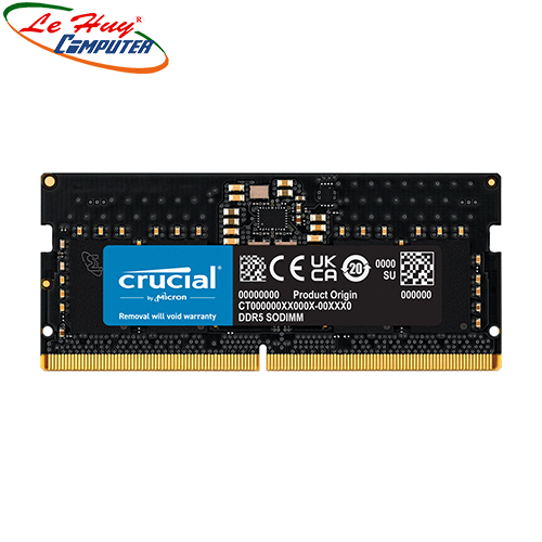 Ram Laptop CRUCIAL 16GB DDR5 4800Mhz CT16G48C40S5