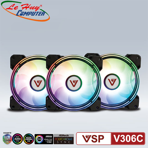 Bộ Kit 3 Fan V306C 3 FAN + HUB LED ARGB + REMOTE
