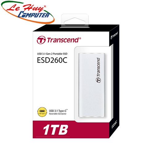 Ổ cứng gắn ngoài Transcend ESD260C 1TB USB 3.1 Gen 2 type C (TS1TESD260C)