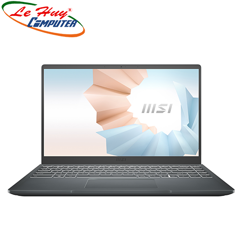 Máy tính xách tay/ Laptop MSI Modern 14 B11MOU-1065VN (i7-1195G7/8GB/512GB/Intel Iris Xe/14 inch FHD/Win 11/Carbon Gray)