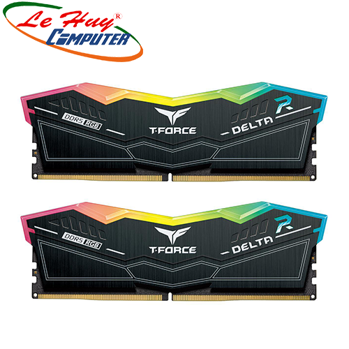 Ram máy tính TEAM T-Force Delta Black RGB 32GB (2x16GB) DDR5 5600Mhz