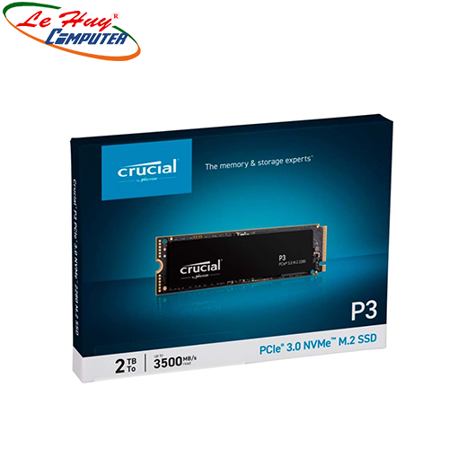 Ổ Cứng SSD Crucial P3 2TB M.2 2280 NVMe PCIe Gen 3x4 CT2000P3SSD8
