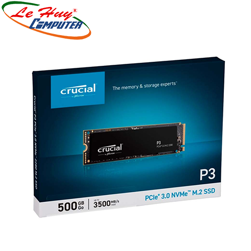 Ổ Cứng SSD Crucial P3 500GB M.2 2280 NVMe PCIe Gen 3x4 CT500P3SSD8