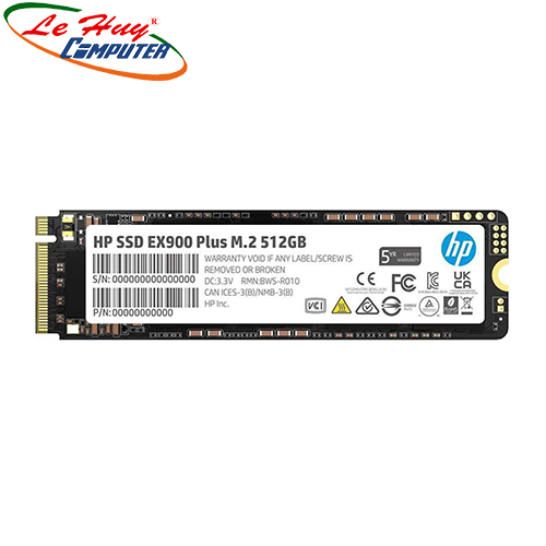 Ổ cứng SSD HP EX900 PLUS 512GB M.2 2280 NVMe PCIe 3x4