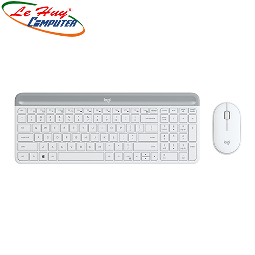 Combo Bàn phím chuột máy tính không dây Logitech MK470 White