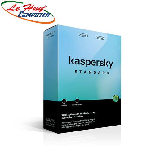 Phần mềm diệt virus Kaspersky Standard 1PC 12 Tháng - Lấy VAT 180k