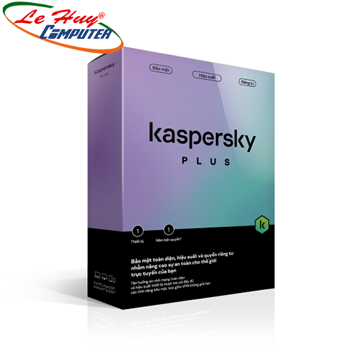 Phần mềm diệt virus Kaspersky Plus 5PC 12 Tháng - Lấy VAT 830K