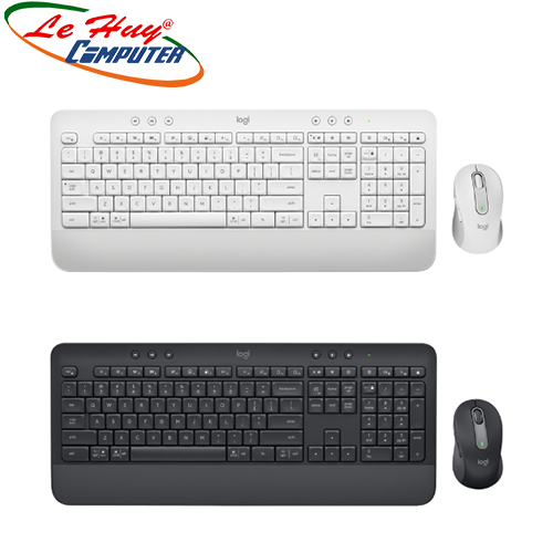 Combo phím chuột máy tính không dây Logitech MK650 for Business (Đen/Trắng)
