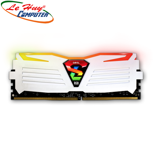 Ram Máy Tính GEIL SUPER LUCE WHITE RGB 8GB DDR4 3200Mhz