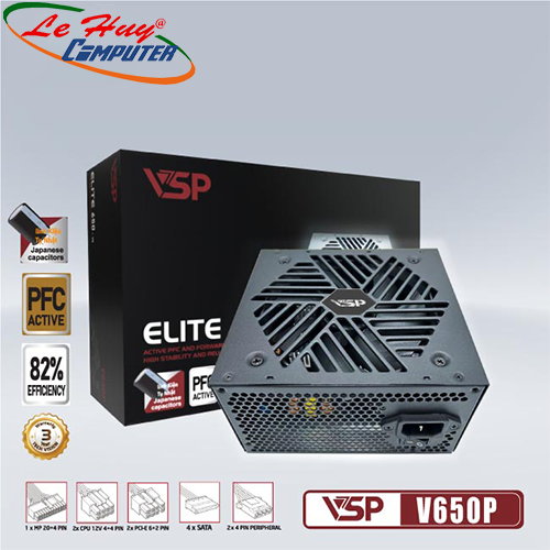 Nguồn máy tính VSP Elite V650P - V2 600W