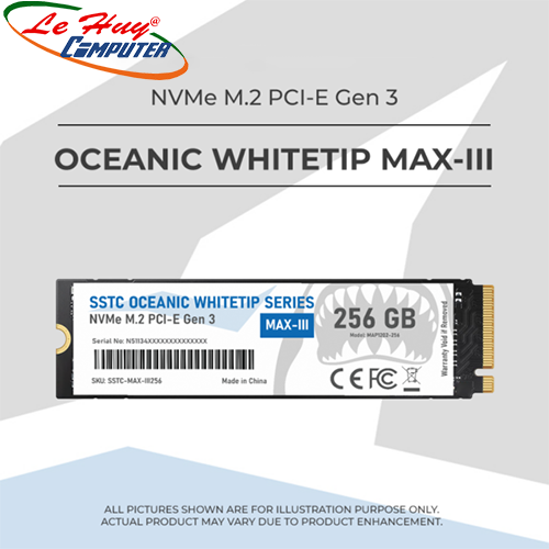 Ổ cứng SSD SSTC MAX III 256GB M.2 NVMe PCIe Gen 3