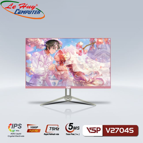 Màn hình LCD 27'' VSP V2704S FullHD 75Hz 5ms IPS PINK