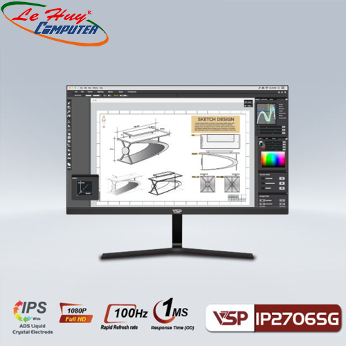 Màn hình LCD 27'' VSP IP2706SG FullHD 100Hz 1ms IPS
