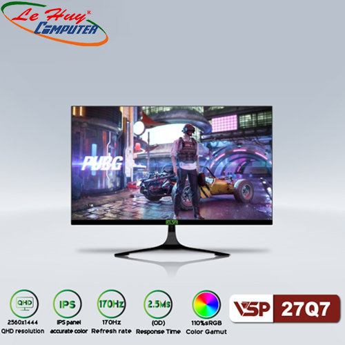 Màn hình LCD 27'' VSP ELSA 27Q7 2K QHD 170Hz 2.5ms IPS