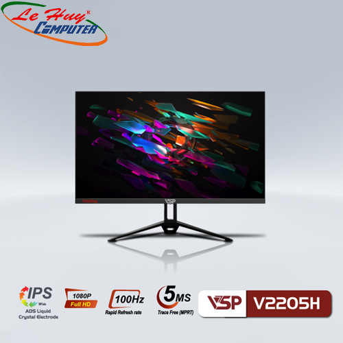 Màn hình LCD 22 INCH VSP V2205H FullHD 100Hz IPS Đen