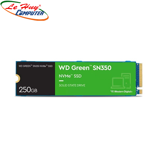 Ổ cứng SSD Western Digital SN350 Green 250GB M.2 2280 PCIe NVMe 3x4 (WDS250G2G0C)
